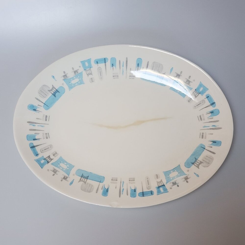 IMPERFECT Blue Heaven Platter 13"x10"